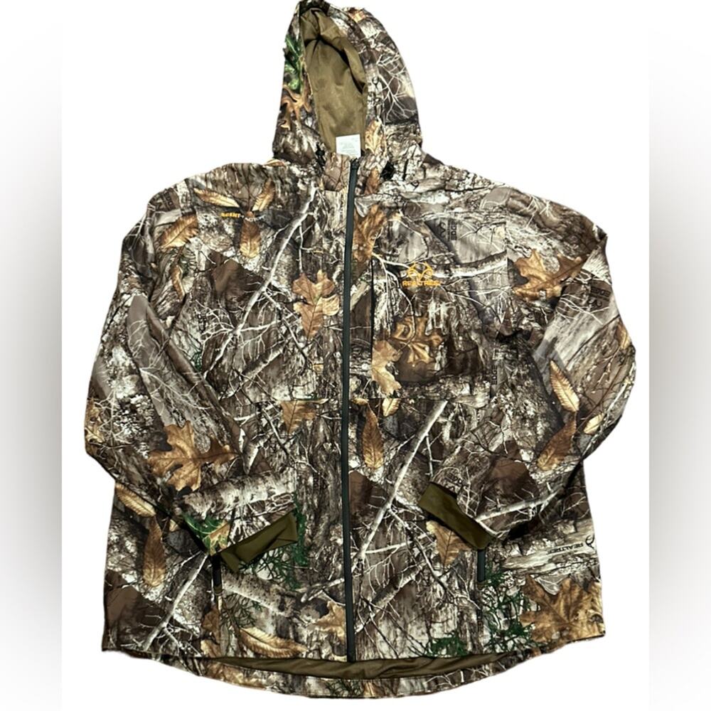 RealTree Scent Factor Camo Mens XL Full Zip Jacket/Coat